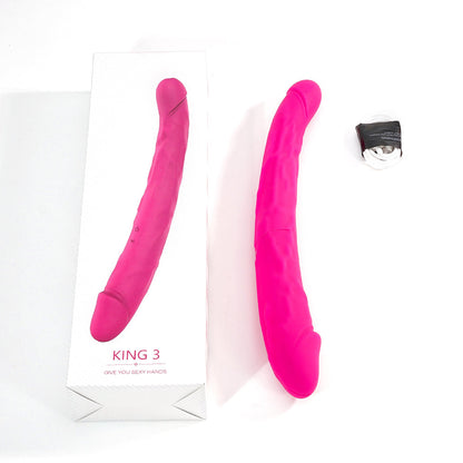 King 3 Double-Ended Vibrating Dildo 12 inch