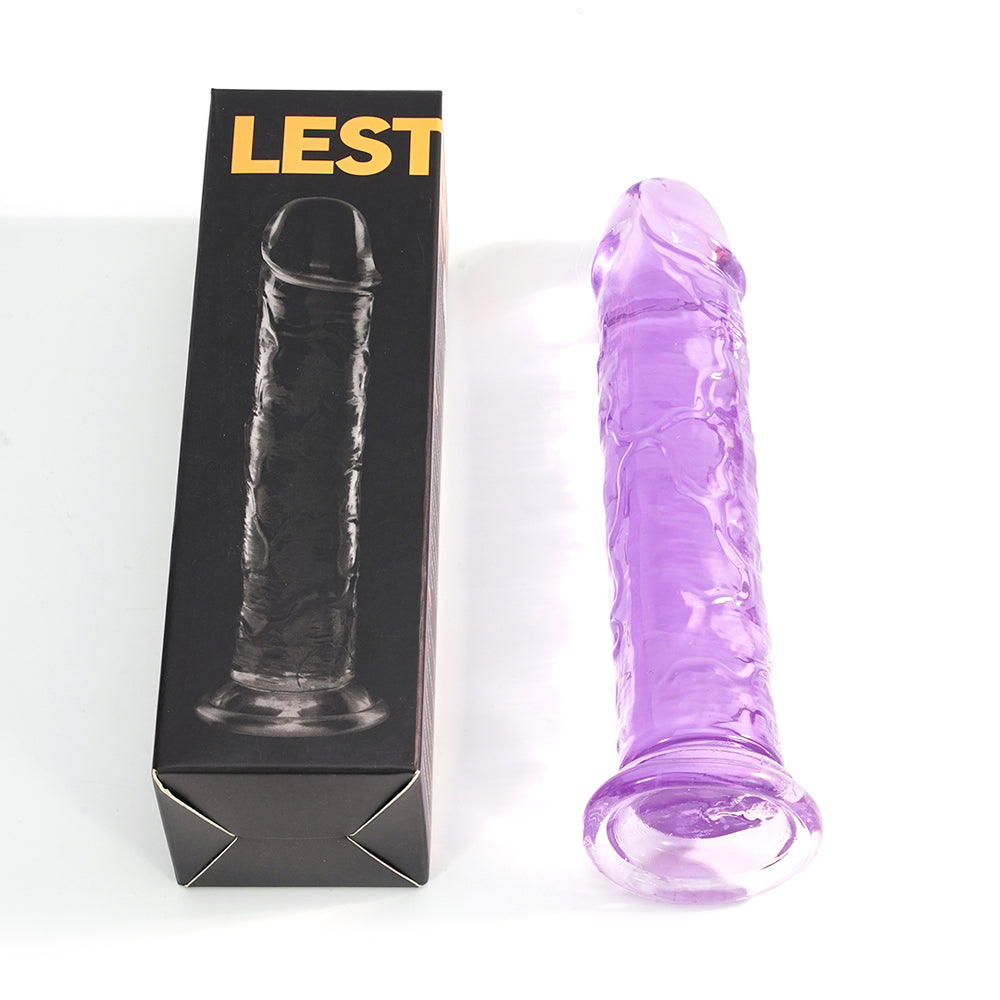 Lesfer Clear Suction Cup Dildo 8.5 Inch