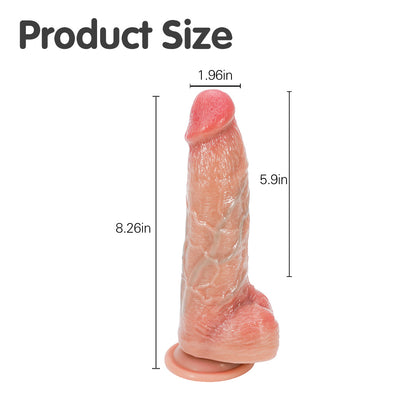 Aurora Touch Classic Dildo 8 Inch