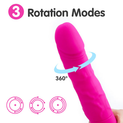 KING-2 Vibrating & Rotating Dildos 9 Inch