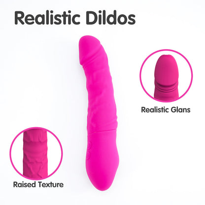 KING-2 Vibrating & Rotating Dildos 9 Inch