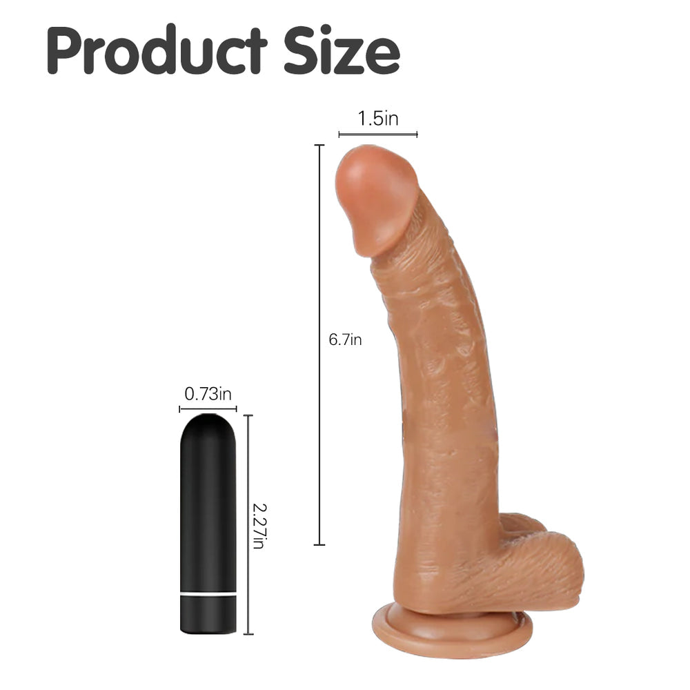 Croods Realistic Dildo Vibrator 7 Inch