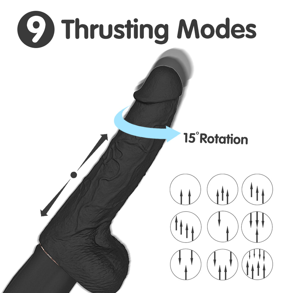 Patton-Rct Suction Cup Heating Remote Control Vibrating Dildo