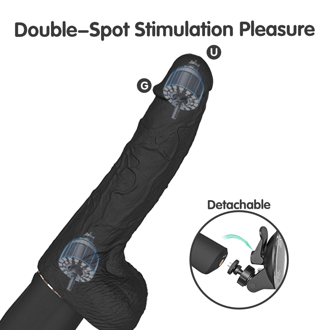 Patton-Rct Suction Cup Heating Remote Control Vibrating Dildo