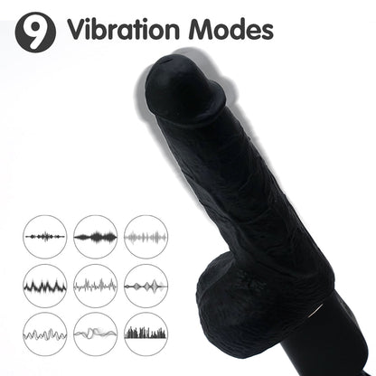 Patton-Rct Suction Cup Heating Remote Control Vibrating Dildo