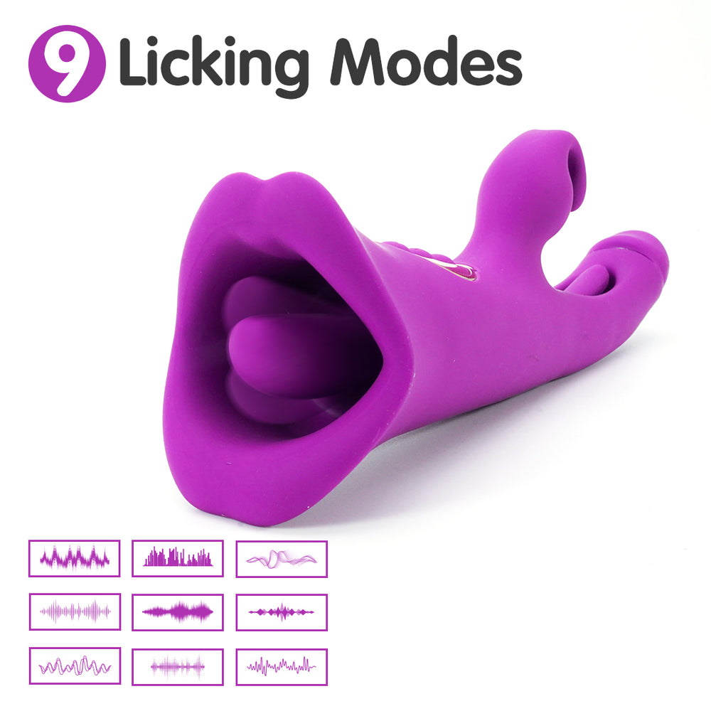 Tease Park 3-in-1 Tongue Clapping Vibrator