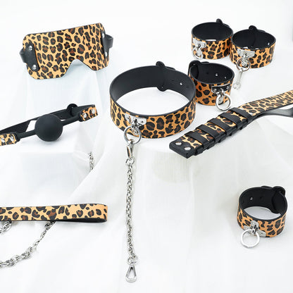 BDSM Luxury Bondage Set - Leopard